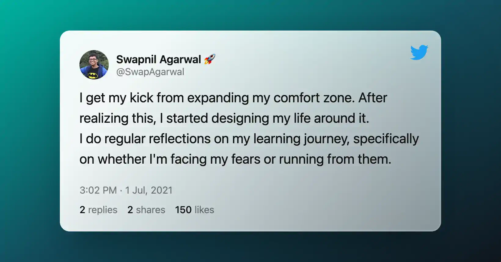 Tweet by Swapnil Agarwal